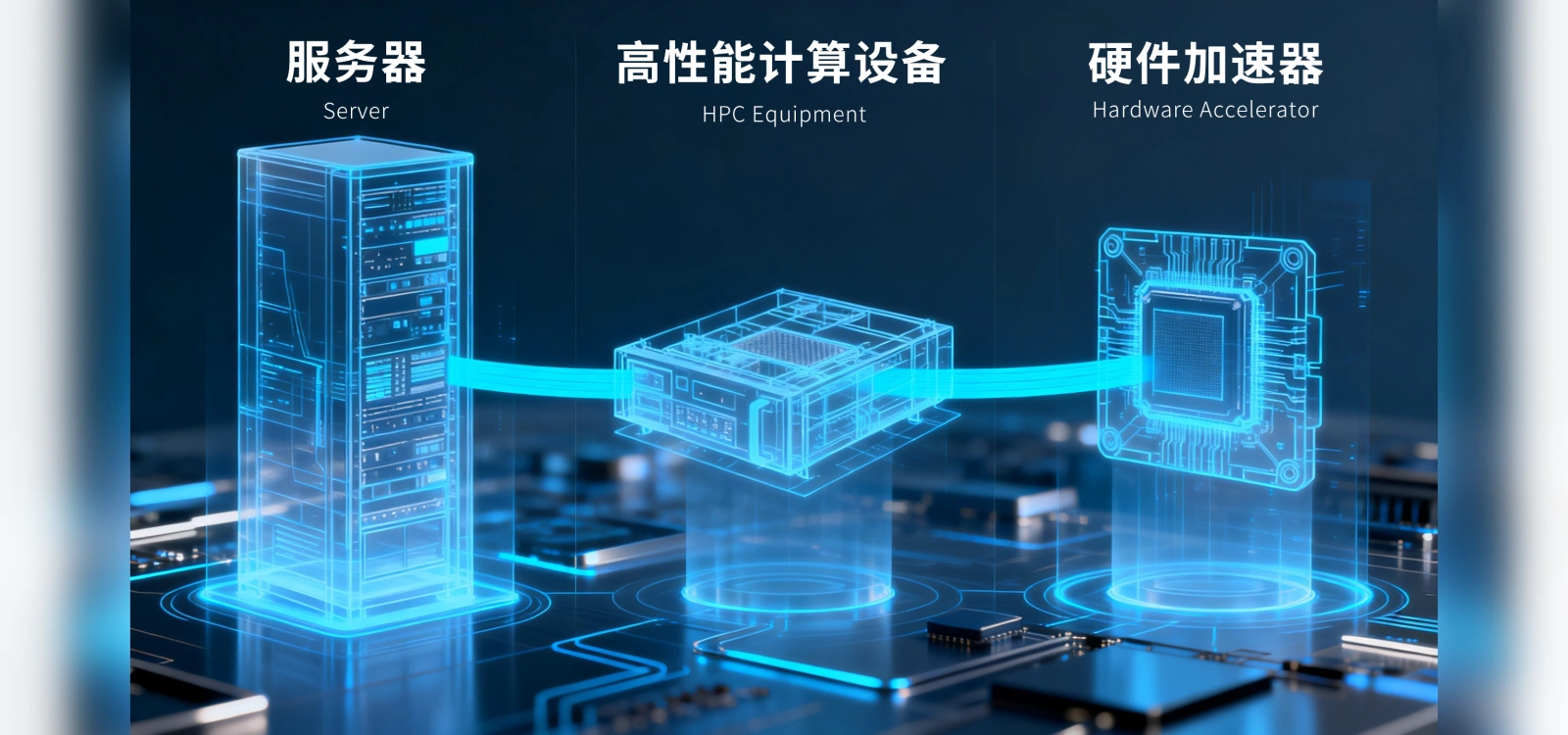 GE6216 applications in servers, HPC equipment and hardware accelerators