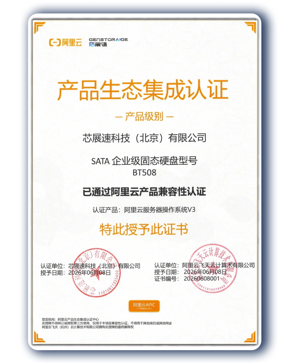 Alibaba Cloud certificate