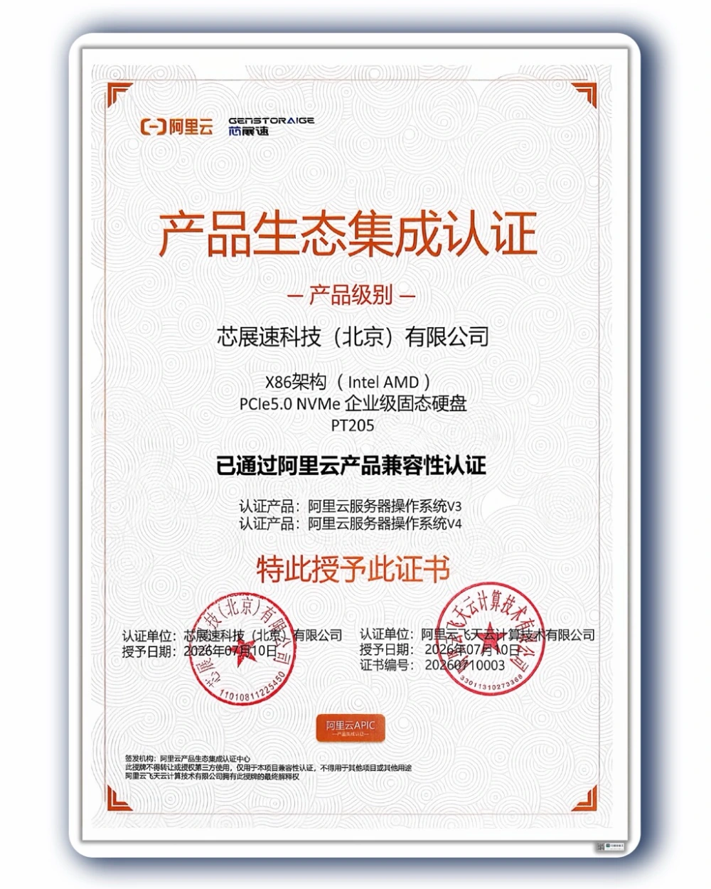 Alibaba Cloud certificate